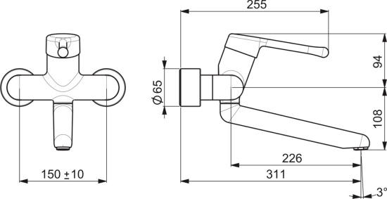 Смеситель для раковины Oras Medipro 5536A