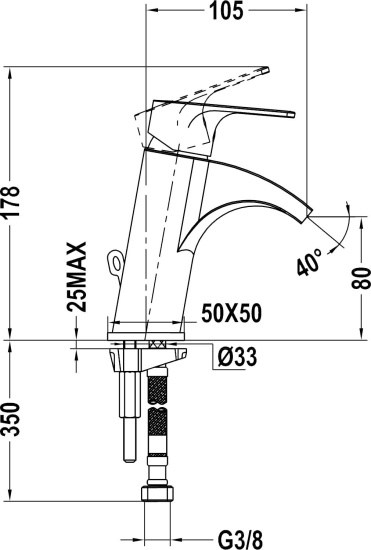 Смеситель для раковины Teka Palma 653861210