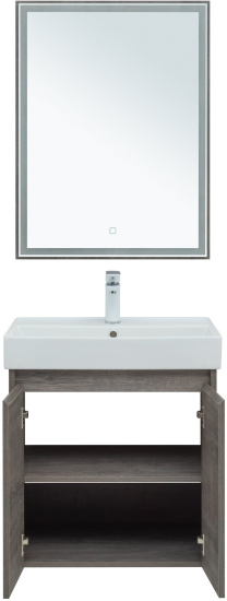 Мебель для ванной Aquanet Nova Lite 60 дуб рошелье, с дверками