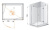 Душевой уголок Cezares Verona AH1 120/80 P Cr R Душевой уголок Cezares Verona AH1 120/80 P Cr R