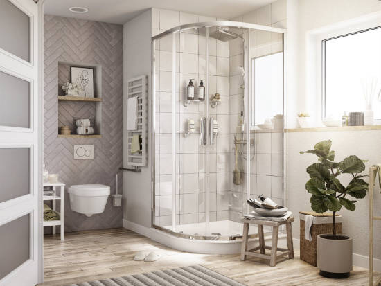 Душевой уголок Stworki Хельсинки 120x120 см профиль хром глянец