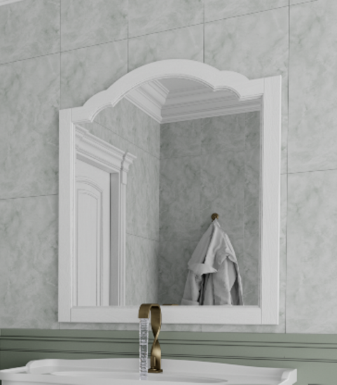 Мебель для ванной ValenHouse Эстетика 140 белая, фурнитура бронза