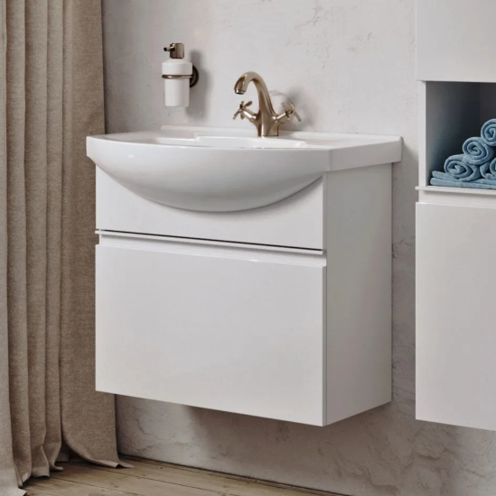 Тумба с раковиной Aqwella Rodos 65 подвесная