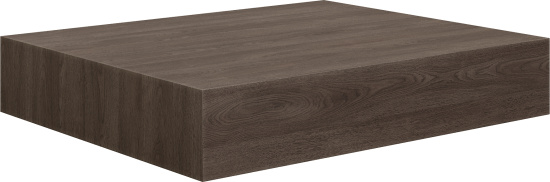 Столешница Stworki Ольборг 60 дуб карпентер, без отверстий, с тумбой 60, с раковиной Stworki Rotenburg 40 черной