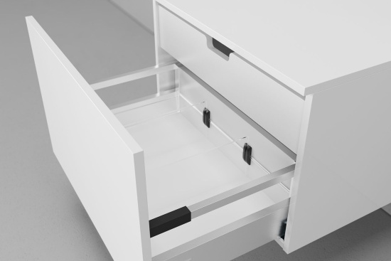 Мебель для ванной с раковиной Duravit Cape Cod 50: столешница 100, дуб карпентер, без отверстий + 2 тумбы 50