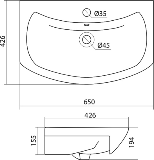 Мебель для ванной Onika Кристи 65.182