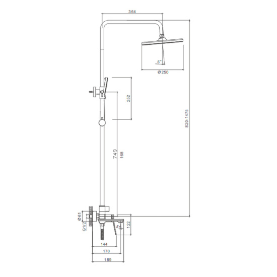 Душевая стойка Splenka S04.24