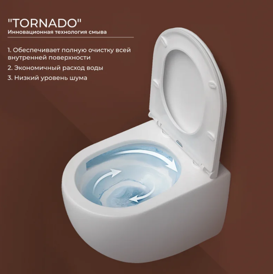 Подвесной унитаз Ceramicanova Амато (Amato) CN4013T