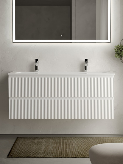Тумба с раковиной Sancos Snob R 120 Bianco SNR120W, подвесная