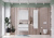 Тумба с раковиной Roca The Gap 80 2 ящика, белый глянец
