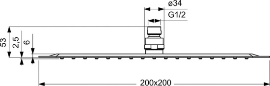 Верхний душ Ideal Standard Luxe B0387MY