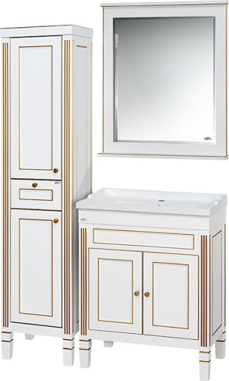 Пенал Misty Женева 40 L белая патина