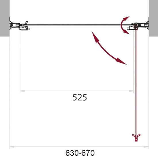 Душевая дверь в нишу BelBagno Sela B 1 65 Ch Cr