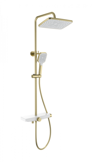 Душевая стойка Wonzon & Woghand ThermoKlick WW-B3098-A-BG с термостатом