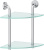 Полка Ellux Elegance ELE 052 2-ярусная угловая, 26 см Полка Ellux Elegance ELE 052 2-ярусная угловая, 26 см