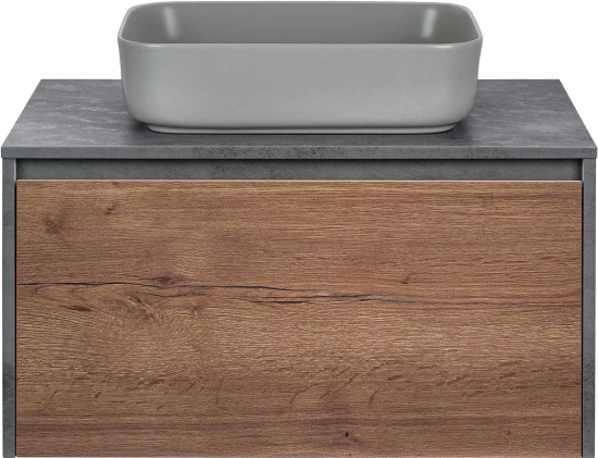 Мебель для ванной Vincea Mesa 80 дуб табак, бетон