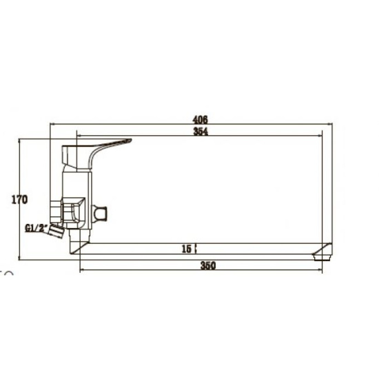 Смеситель для ванны Kaiser Clever 76055