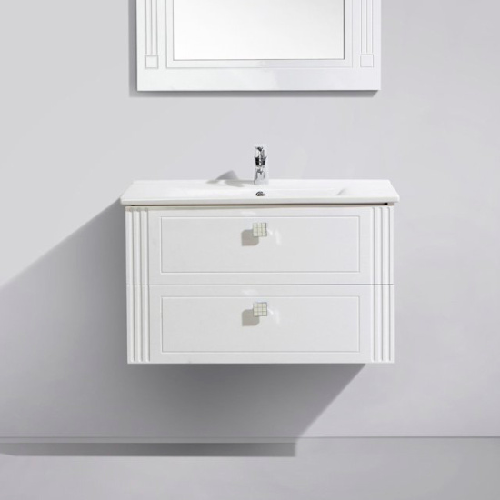 Мебель для ванной BelBagno Atria 83 bianco lucido 2 ящика