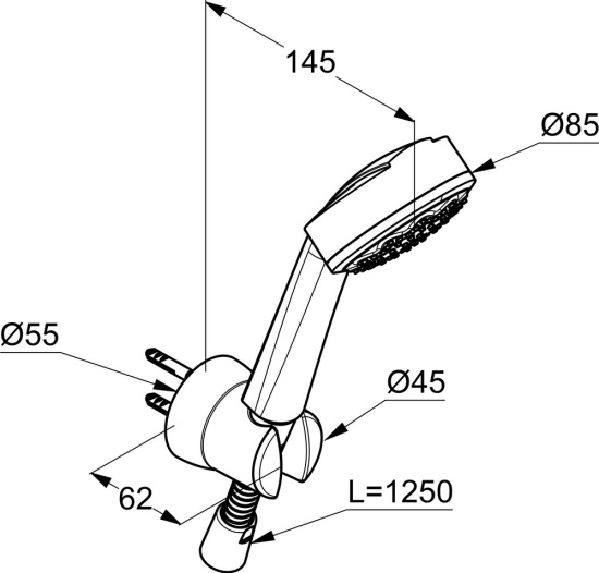 Душевой гарнитур Kludi Zenta 6065005-00