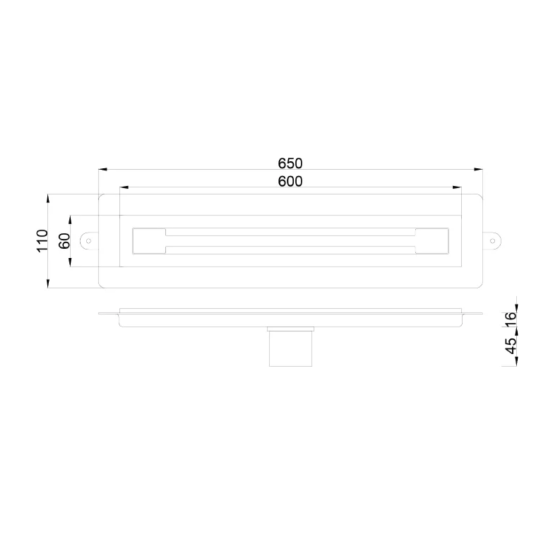 Душевой лоток Boheme Premium Trendy 983-60-GM