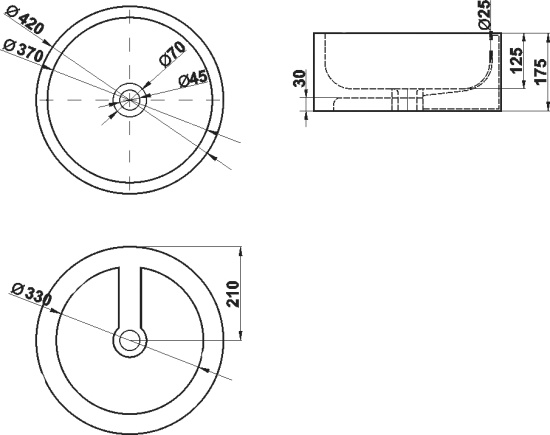 Мебель для ванной Raval Decent 80 антрацит