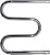 Полотенцесушитель водяной Tera М-образный 60х50 с полотенцедержателем