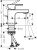 Смеситель для раковины Hansgrohe Vernis Shape 71560670 черный