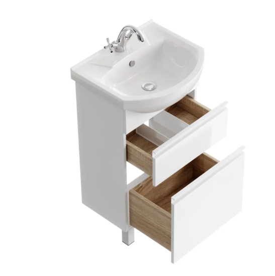 Тумба с раковиной Aqwella Rodos 50 напольная