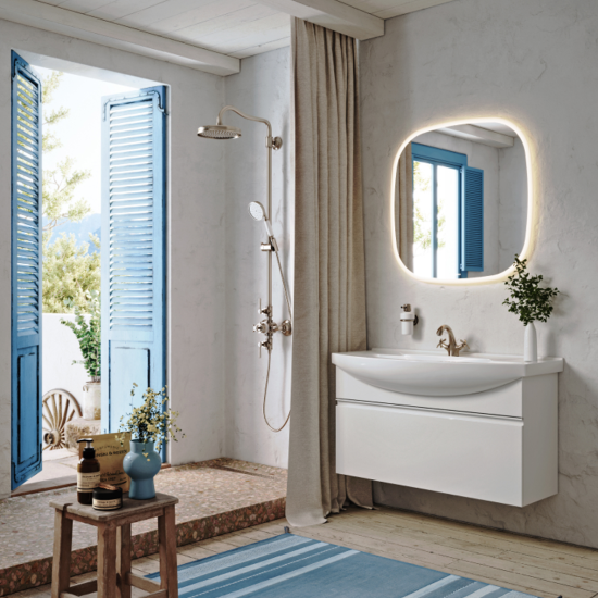 Тумба с раковиной Aqwella Rodos 105 подвесная