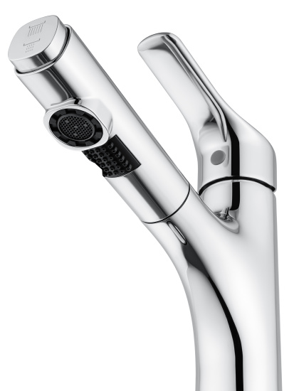 Смеситель для раковины Wonzon & Woghand WW-AE4151-CR с выдвижным изливом