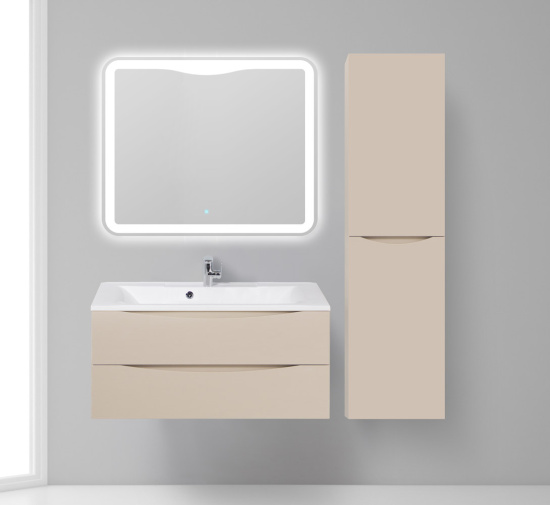 Тумба с раковиной BelBagno Marino 100 crema opaco