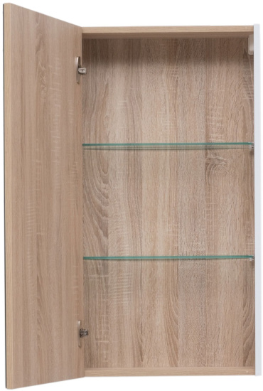 Зеркало-шкаф Aquanet Августа 50 L, дуб сонома