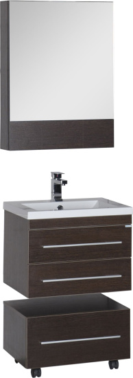 Зеркало-шкаф Aquanet Нота 58 камерино венге