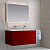 Тумба с раковиной Am.Pm Spirit V2.0 120 красный глянец