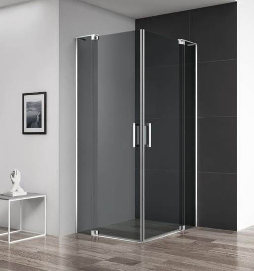 Душевой уголок Cezares Slider-A-2-90/100-GRIGIO-NERO
