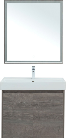 Мебель для ванной Aquanet Nova Lite 75 дуб рошелье, с дверками