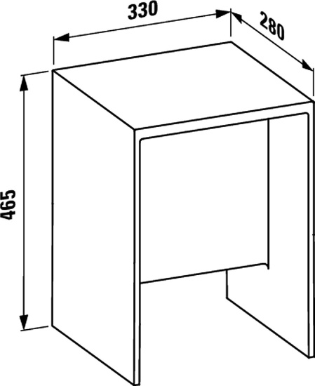 Банкетка Laufen Kartell 3.8933.0.084.000.1 прозрачная