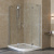 Душевой уголок Vegas Glass AFS-F Lux 120*110 07 01 L профиль матовый хром, стекло прозрачное