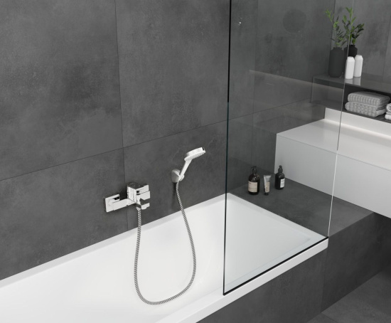 Смеситель для ванны Hansgrohe Vernis Shape 71450000 хром