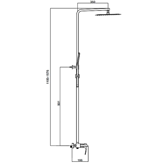Душевая стойка Gappo G2407-20
