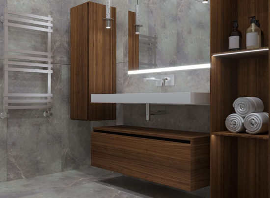 Тумба Armadi Art Flat Valessi Uno-S 100 dark oak