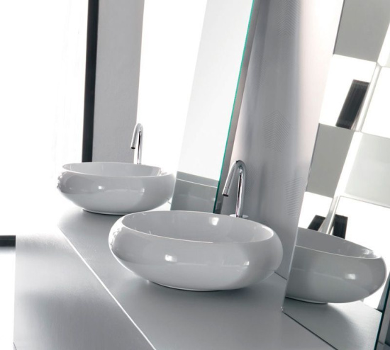 Накладная раковина Hidra Ceramica Tao белая, 43 см