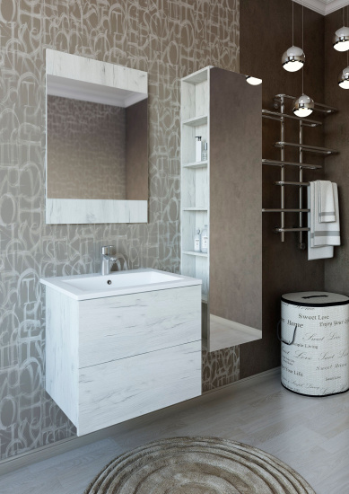 Зеркало Sanflor Чикаго 60, дуб крафт белый