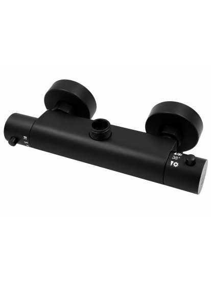 Душевая стойка Fiore Kevon Black Matt 44NN0932 термостат, черная