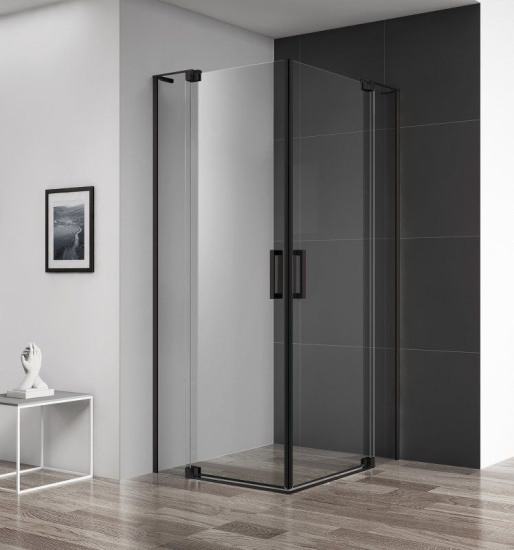 Душевой уголок Cezares Slider-A-2-90/100-GRIGIO-NERO