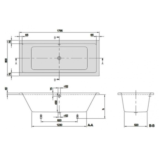 Акриловая ванна Villeroy & Boch Targa Plus Duo UBA180NES2V-01 180x80 см