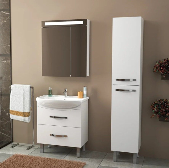 Зеркало-шкаф Dreja.eco Uni 70 белый