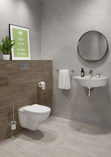 Инсталляция с унитазом VitrA S10 Spinflush 9842B003-7206 с кнопкой