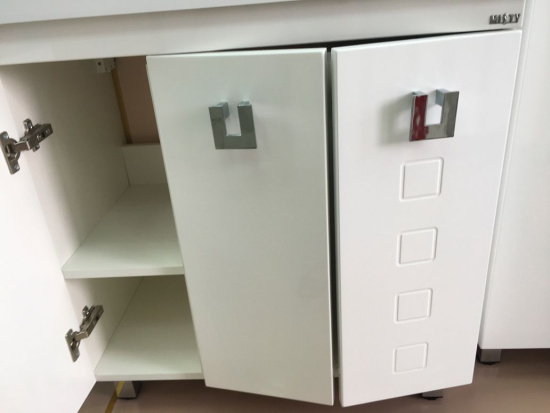 Тумба с раковиной Misty Эллада 90 белая