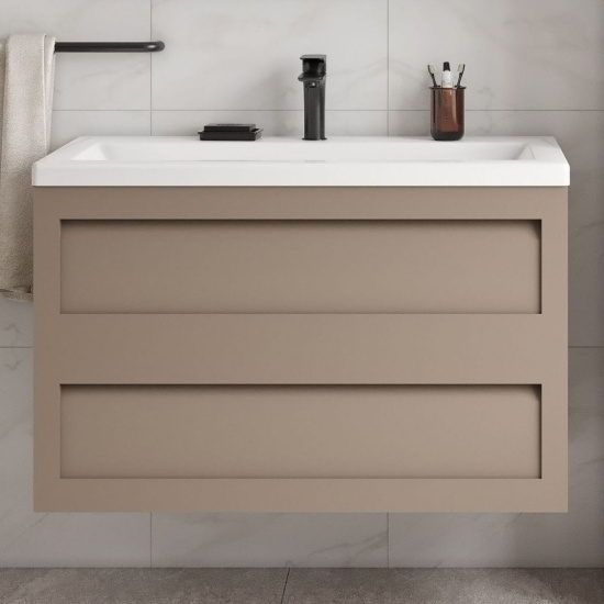 Мебель для ванной Art&Max Platino 90 подвесная, капучино